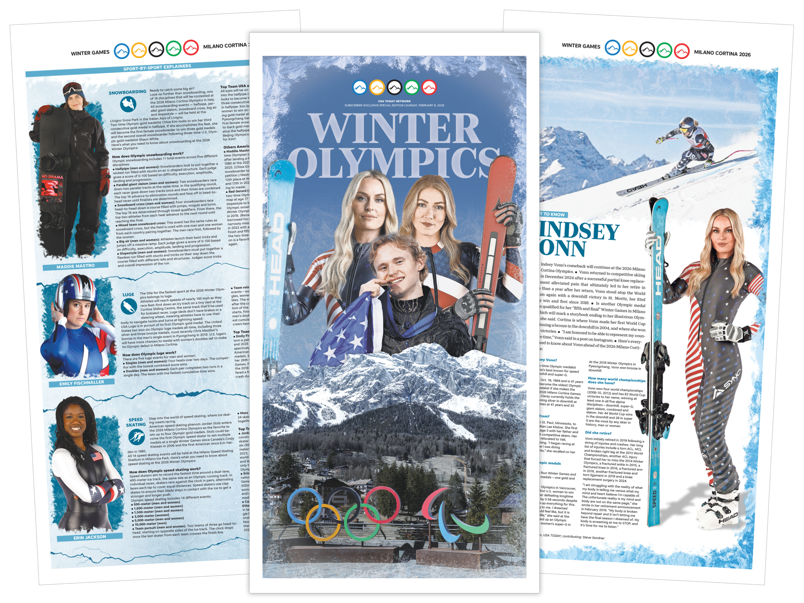 USA Today Network 2026 Winter Olympics premium section